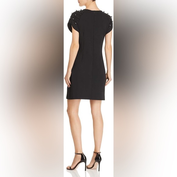 Betsey Johnson Dress Women's Size 10 US Black Embellished Shoulders NWT - Picture 8 of 11